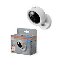 Inteligentna Kamera Wewnętrzna 2K QHD Głośnik Syrena Alarmowa Smart+ Wifi Biała Osram