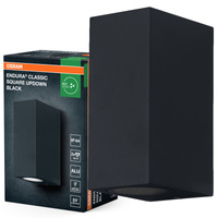 Kinkiet Ogrodowy Lampa Elewacyjna Zewnętrzna GU10 Czarny IP44 Endura Osram