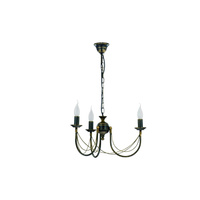 Lampa Sufitowa Żyrandol 3x E14 Czarna Klasyczna ARES 204 Nowodvorski