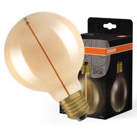 Żarówka LED Dekoracyjna G95 Kula E27 2.2W = 12W 120lm 2700K Ciepła 320° Filament Vintage 1906 Osram