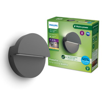 Kinkiet Ogrodowy Lampa Elewacyjna Zewnętrzna LED 4.3W 800lm 2700K IP44 Antracyt Valor Ultra Efficient Philips