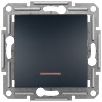 Łącznik Włącznik Schodowy Jednobiegunowy z Podświetleniem bez Ramki Podtynkowy SCHNEIDER ASFORA