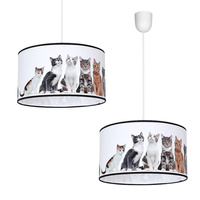 Lampa Wisząca Sufitowa CATS 1xE27 Milagro