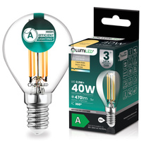 Żarówka LED E14 Kulka P45 2,2W 470lm = 40W 2700K Ciepła 360° Filament KLASA A LUMILED