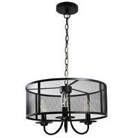 Lampa Sufitowa Wisząca Zwis 3x E14 Czarna Soho Sanico Goldlux