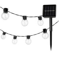 Lampa Solarna Zewnętrzna Ogrodowa LED 0.12W 6000K Zimna Czarna IP44 Starlight Kobi