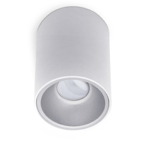 Oprawa Halogenowa Natynkowa Aluminiowa SPOT TUBA do LED GU10 Okrągła Biała KIVI KOBI