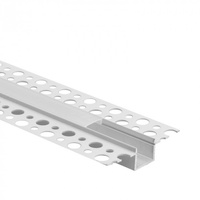 Profil Aluminiowy LED do Płyt GK Gipsowych REGIPS Wpuszczany Podtynkowy Biały 2m z Kloszem Mroźnym do Taśm LED + Zaślepki seria GP Ecolight