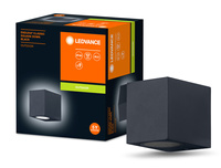 Lampa Ogrodowa Zewnętrzna Kinkiet Elewacyjny LED GU10 IP44 IK04 Czarny Endura Ledvance