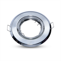 Oprawa Sufitowa Podtynkowa Oczko GU10 Okrągła Chrom 2 Sztuki VT-817 V-TAC