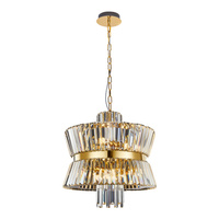 Lampa Sufitowa Żyrandol AURELIA Złota 12xE14 Milagro