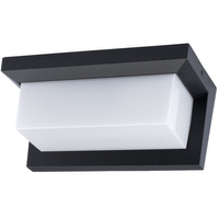 Kinkiet Ogrodowy Elewacyjny Lampa Ścienna E27 CETUS CZARNA z Czujnikiem Ruchu i Zmierzchu