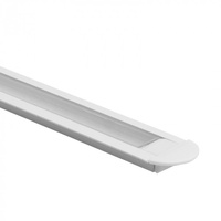 Profil Aluminiowy do Taśm LED Biały Wpuszczany 2m z Przezroczystym Kloszem i Zaślepkami Ecolight
