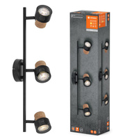 Lampa Sufitowa LED Ścienna Reflektor Kinkiet Ozdobny Dekoracyjny Ściemnialna 10.2W Czarny Spot LEDVANCE