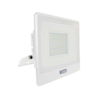 Naświetlacz LED 50W 4000lm 4000K IP65 Biały z mufą, czujnikiem ruchu i funkcją CUT-OFF Samsung Chip VT-158S-W V-TAC