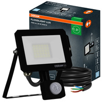 Naświetlacz LED Halogen Zewnętrzny Reflektor 20W 6500K 1800lm IP65 z Czujnikiem Ruchu i Światła FLOODLIGHT LUX SENSOR OSRAM