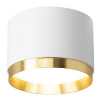 Oprawa Natynkowa Halogenowa Tuba Reflektor Spot GX53 Okrągła Biała Złota Lumet Masterled