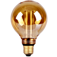 Żarówka Dekoracyjna LED E27 G95 4W 200lm 1800K Ciepła 320° DecoVintage Amber Pillar GOLDLUX (Polux)