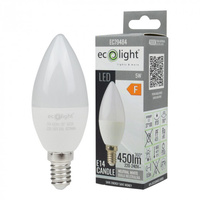 Żarówka LED Świeczka B37 E14 5W 450lm 4000K Neutralna Ecolight