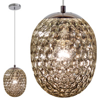 Lampa wisząca sufitowa LORA SMOKEY 1x E27 GOLDLUX (Polux)