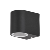 Lampa Ogrodowa Zewnętrzna Kinkiet Elewacyjny LED GU10 IP44 Czarny Nowoczesny Chile Rabalux