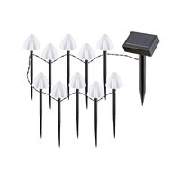 Lampa Ogrodowa Zewnętrzna Wbijana Solarna 2W 1lm 2600K IP44 z Czujnikiem Zmierzchu Czarny Nowoczesny Skadar Rabalux