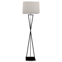 Lampa podłogowa E27 Kwadrat Czarna 160cm Kość Słoniowa VT-7912 V-TAC