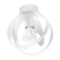 Lampa Sufitowa Oprawa Natynkowa E27 Kulista Biała Nowoczesna Tulos Sollux