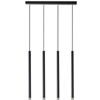 Lampa Wisząca Sufitowa PIERO 4xG9 Regulowana Czarna MASTERLED