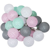 COTTON BALLS Kule świecące LED Girlanda świetlna 230V Pastelowe Lampki 30x LED MILAGRO EKD8978