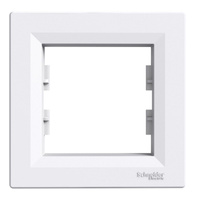Ramka Pojedyncza Jednokrotna do Włączników Gniazdek Biała SCHNEIDER ASFORA