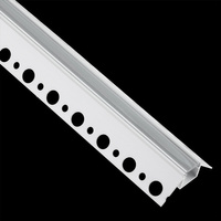 Profil Aluminiowy Podtynkowy Narożny Typ Z do LED Wpuszczany do Płyt KARTON/GIPS 2m + Przeźroczysty Klosz