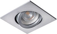 Oprawa sufitowa halogenowa podtynkowa kwadratowa EVIT MR16 Gx5,3 aluminium Kanlux