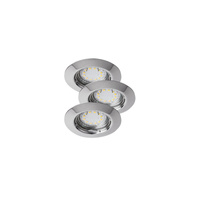 Oprawa Podtynkowa Lampa Punktowa SPOT 3W 240lm 3000K GU10 Chrom Nowoczesny IP44/IP40 Lite Rabalux