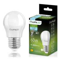 Żarówka LED E27 Kulka P45 8W = 60W 880lm 6500K Zimna 180° LUMILED