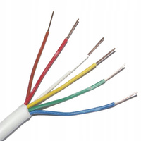 Przewód Kabel YTDY 6x0,5mm Alarm Domofonowy Biały 1m ELEKTROKABEL