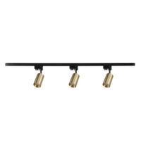 Zestaw Szynowy Reflektor Aluminiowy 1-Fazowy + 3x Reflektor GU10 Złota MARIBEL Sanico Goldlux