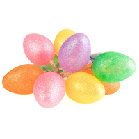 Girlanda świetlna świąteczna Lampki LED na baterie Brokatowe jajka wielkanocne 10x LED MILAGRO EKD4925