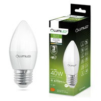 Żarówka LED E27 Świeczka B35 5W = 40W 470lm 4000K Neutralna 180° LUMILED
