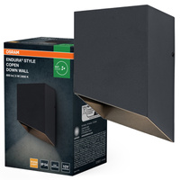 Kinkiet Ogrodowy Lampa Elewacyjna Zewnętrzna LED 5W 320lm 3000K Ciepła Szary IP54 Endura Osram