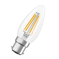 Żarówka LED B35 B22d Świeczka 3.4W = 40W 470lm 4000K Neutralna 300° Filament STAR CLASSIC Osram