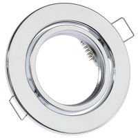 Oprawa HALOGENOWA Podtynkowa Ruchoma Okrągła Chrom Blacha GU10 MR16