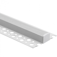Profil Aluminiowy Natynkowy Biały do LED do Płyt KARTON / GIPS 2m z Mroźnym Kloszem i Zaślepkami Ecolight