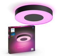 Plafon LED Lampa Sufitowa Natynkowa 52.5W 3700lm IP20 White and Color Ambiance RGB + TW Czarna 42.5cm Inteligentna SMART Zigbee Bluetooth Infuse Philips HUE