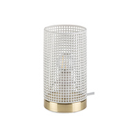 Lampa Stołowa Biurkowa Nocna E14 Złoty Industrialny Boogie Rabalux