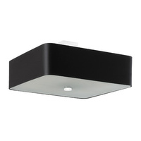 Lampa Sufitowa Plafon 5x E27 Oprawa Kwadratowa Czarna Minimalistyczna Lokko Sollux