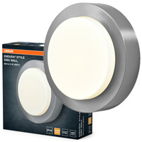Kinkiet Ogrodowy Lampa Elewacyjna Zewnętrzna LED 8W 370lm 3000K Ciepła Aluminium IP44 Endura Osram