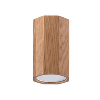 Lampa Sufitowa Oprawa Natynkowa SPOT TUBA Reflektor GU10 Ruchoma Geometryczna Brązowa Skandynawska Zeke Sollux