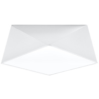Lampa Sufitowa Plafon 2x E27 Geometryczna Biała Nowoczesna Hexa Sollux