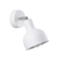 Lampa Ścienna Kinkiet E27 Geometryczna Biała Industrialna Elba Sollux